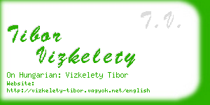 tibor vizkelety business card